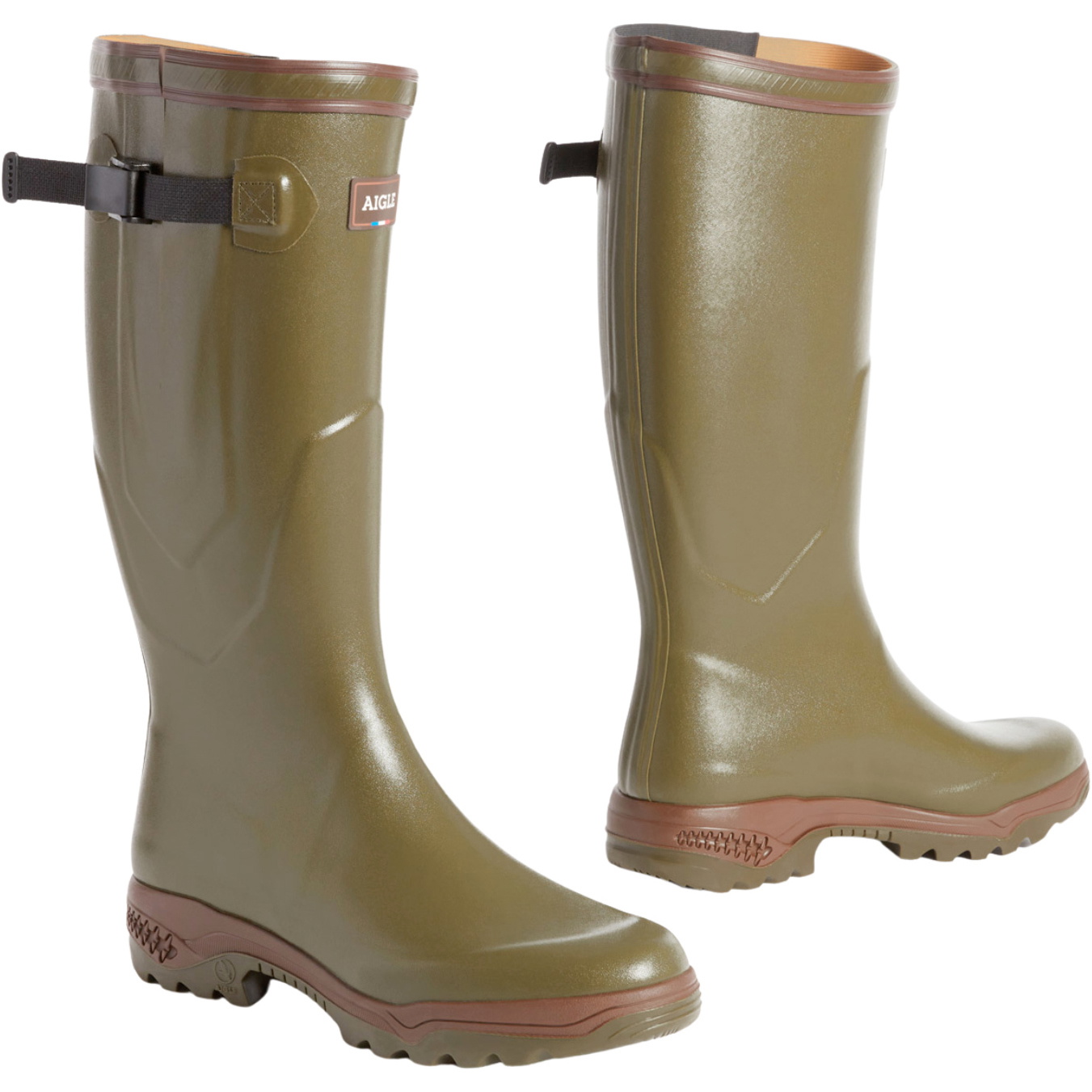 2025 Aigle Mens Parcours 2 Vario Wellington Boots 84227 - Kaki